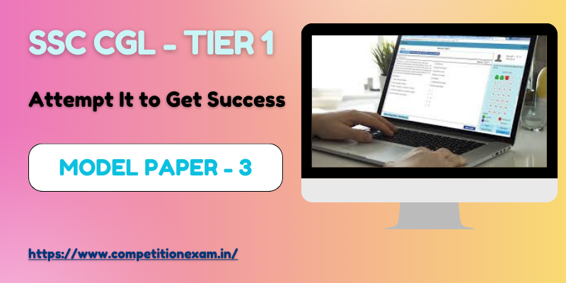 SSC CGL Tier 1 Free Online Test in Hindi [Practice Set 3]