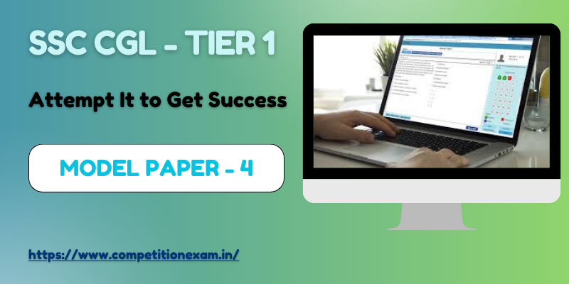 SSC CGL Tier 1 Free Online Test in Hindi [Practice Set 4 ]